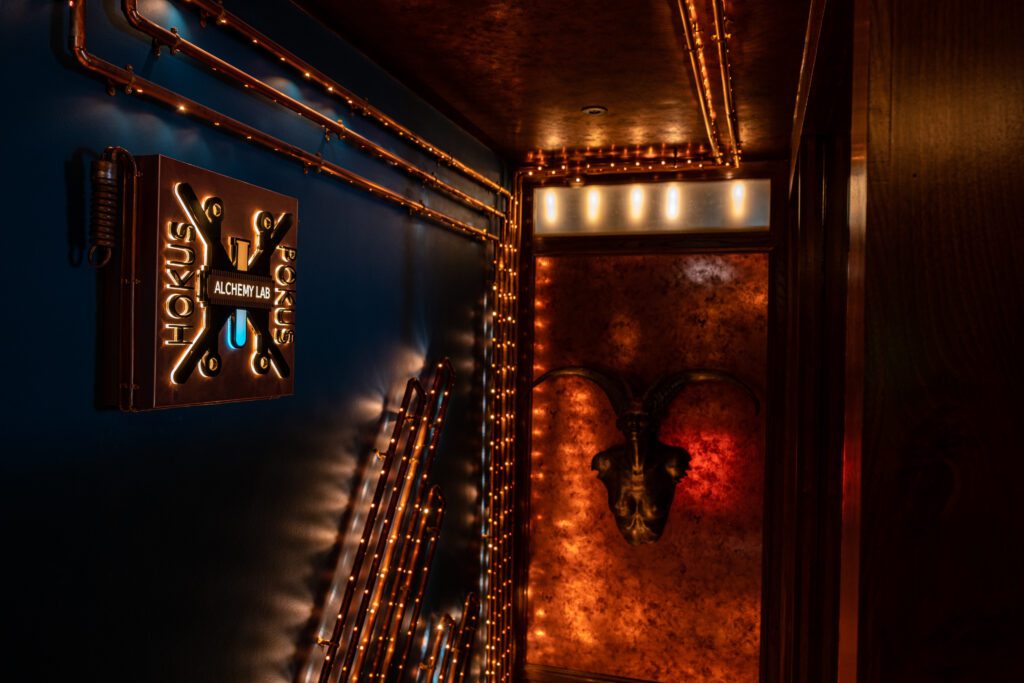 Hokus Pokus an underground cocktail bar