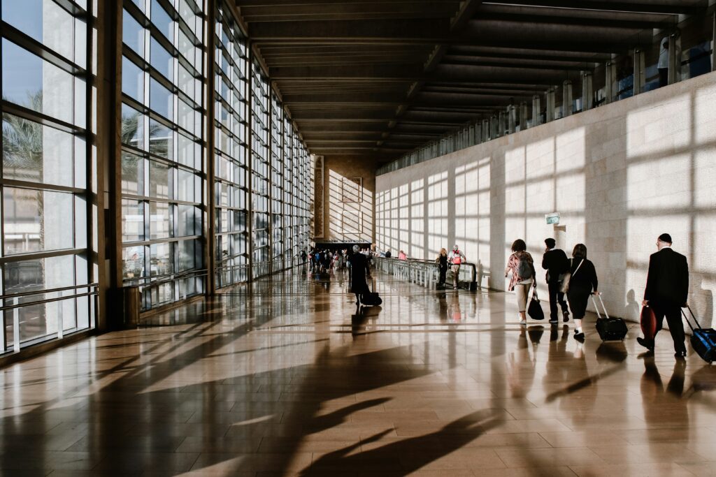 Arriving from the airports